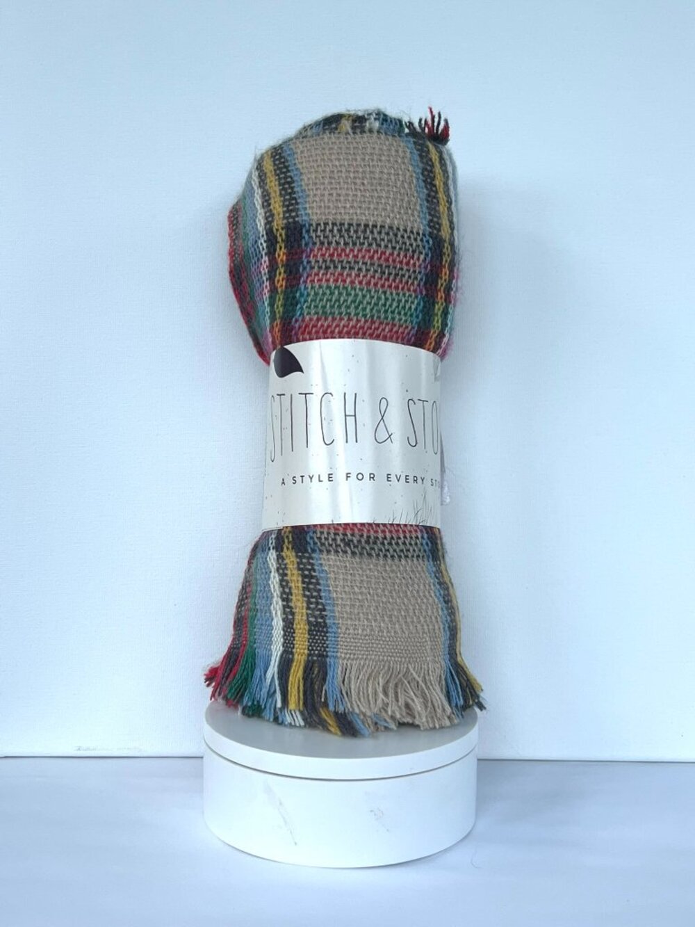 Stitch & Stone Plaid Blanket Scarf